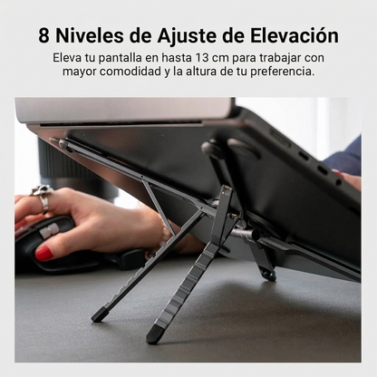 Soporte 4 en 1 para Laptop, Tablet y Móvil
